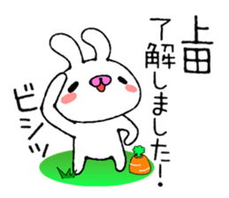 Bunny Sticker Ueda sticker #13893199