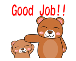 It is a parent and child's bear. sticker #13894009