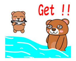 It is a parent and child's bear. sticker #13894012