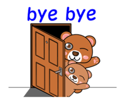 It is a parent and child's bear. sticker #13894019