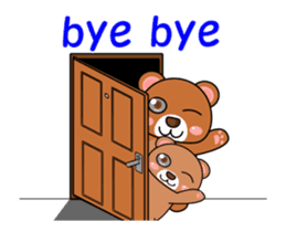 It is a parent and child's bear. sticker #13894019