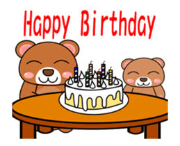 It is a parent and child's bear. sticker #13894025