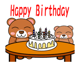 It is a parent and child's bear. sticker #13894025