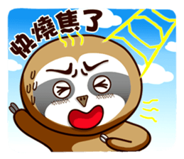 Fat sloth-dramatic part one sticker #13894986