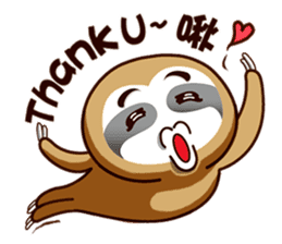 Fat sloth-dramatic part one sticker #13894989