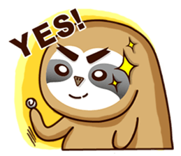 Fat sloth-dramatic part one sticker #13894990