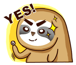 Fat sloth-dramatic part one sticker #13894990