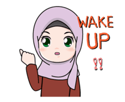 Lovely Hijab Girl Animation sticker #13896112