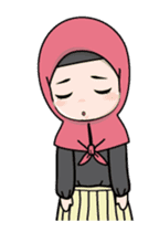 Lovely Hijab Girl Animation sticker #13896114