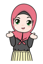 Lovely Hijab Girl Animation sticker #13896120