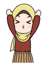 Lovely Hijab Girl Animation sticker #13896123