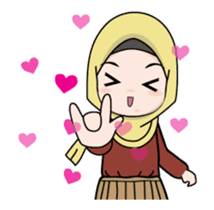 Lovely Hijab Girl Animation by Alwaris Darakai sticker #13896128