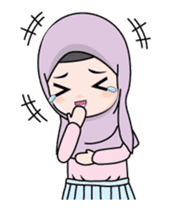 Lovely Hijab Girl Animation sticker #13896129