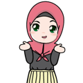 Lovely Hijab Girl Animation