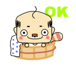 Pompoko! Middle - aged man. sticker #13896139