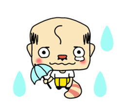 Pompoko! Middle - aged man. sticker #13896167