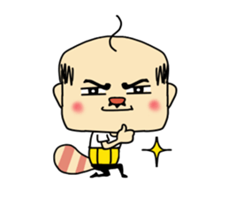 Pompoko! Middle - aged man. sticker #13896168