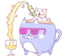 Morning cup! sticker #13896532