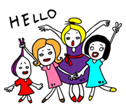 Aya, Yumi, Mai, Saeko send a Sticker sticker #13896822