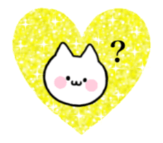 Cats with glitters twinkling sticker #13897157