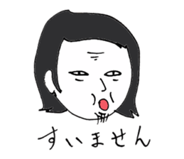 Men of long hair 3 suimasenn sticker #13897513