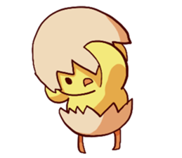 Inexperienced fledgling sticker #13897566