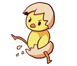 Inexperienced fledgling sticker #13897573