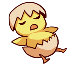 Inexperienced fledgling sticker #13897578