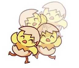 Inexperienced fledgling sticker #13897582