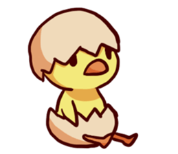 Inexperienced fledgling sticker #13897587