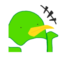 Penguin in which a foot improved sticker #13897776