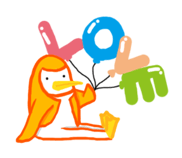 Penguin in which a foot improved sticker #13897779