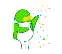 Penguin in which a foot improved sticker #13897786