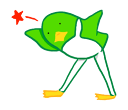 Penguin in which a foot improved sticker #13897788