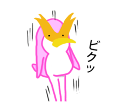 Penguin in which a foot improved sticker #13897790