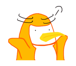 Penguin in which a foot improved sticker #13897791