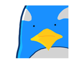 Penguin in which a foot improved sticker #13897797