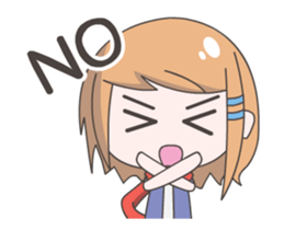 Lively Guy & Sadly Girl sticker #13897896