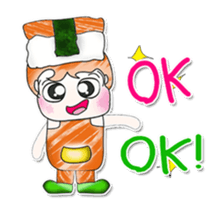 HI! My name is Masaru. Love Sushi. ^_^ sticker #13898038