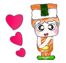 HI! My name is Masaru. Love Sushi. ^_^ sticker #13898052