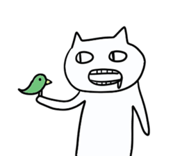 Spooky cat neko sticker #13899209