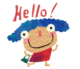 Miss blue hair! sticker #13899270