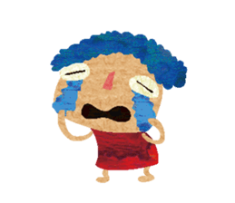 Miss blue hair! sticker #13899272