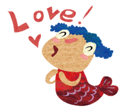 Miss blue hair! sticker #13899285