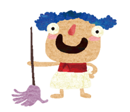 Miss blue hair! sticker #13899286