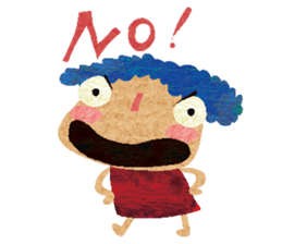 Miss blue hair! sticker #13899288