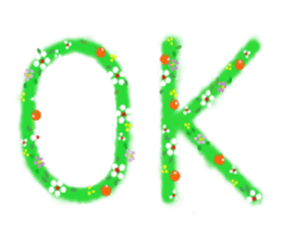 cute sticker of flowers. sticker #13899593