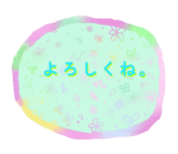 cute sticker of flowers. sticker #13899595