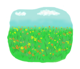 cute sticker of flowers. sticker #13899623