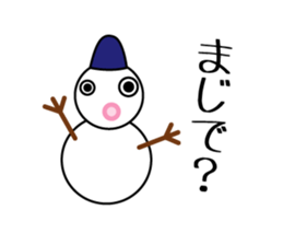 snowmen yukidarukun sticker #13899906